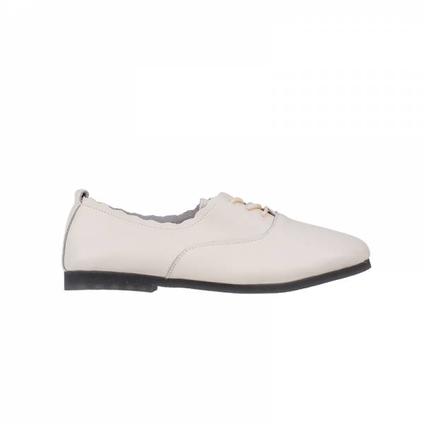 AMP5012 Tracce Leather Lace Up Flat Ballerinas