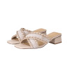 BT9030 Cross Strap Block Heels