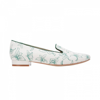 QH8840 Orchid Printed Flat Shoes
