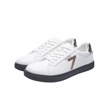 SD7009 Men's Lace up White Sneaker